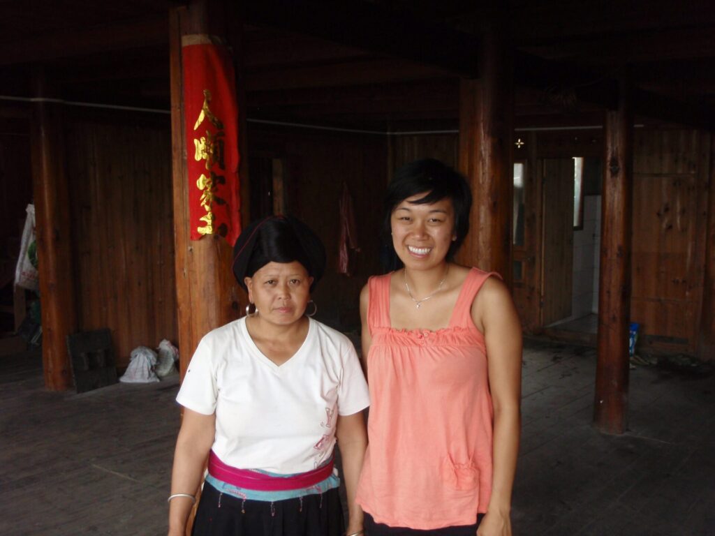 With our host in Xiao Zai, Western China