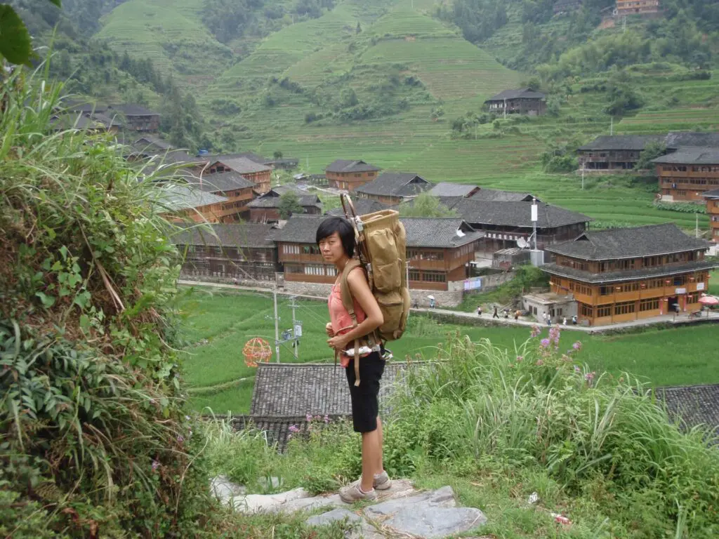 Backpacking in Da Zai, Western China