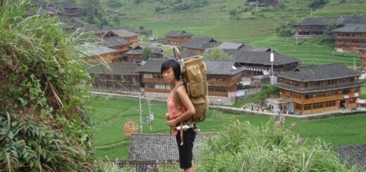 Backpacking in Da Zai, Western China