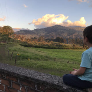 Colombia - Looking into Sunset on Wall