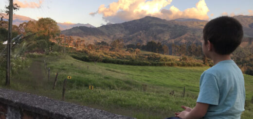 Colombia - Looking into Sunset on Wall