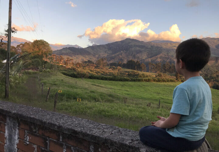 Colombia - Looking into Sunset on Wall