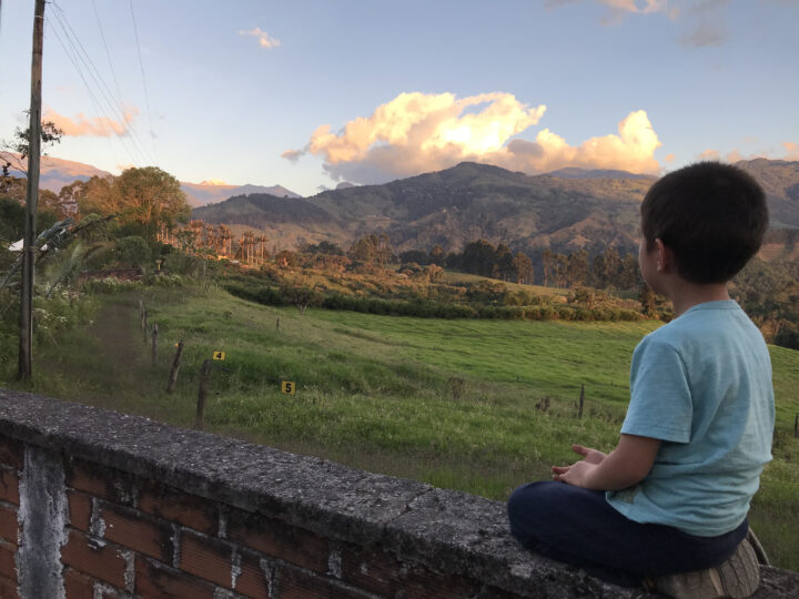 Colombia - Looking into Sunset on Wall