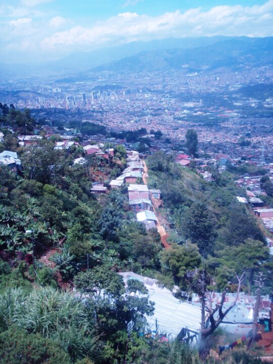 Medellin Cable Car View of Valley